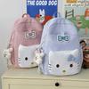 Schoolbag Cartoon Plaid Cat Backpack New Backpack Childlike Cute Bag Small Fresh Primary School Girl Schoolbag