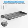 RV Aluminum Foldable Shelf - Wall-Mounted Folding RV Shelves - Compact Camper Trailer Accessories & Space-Saver 12.2X5.5 Inch