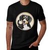 Entlebucher Sennenhond Schilderij - Originele Kunst T-shirt Industriële Werk T-shirt