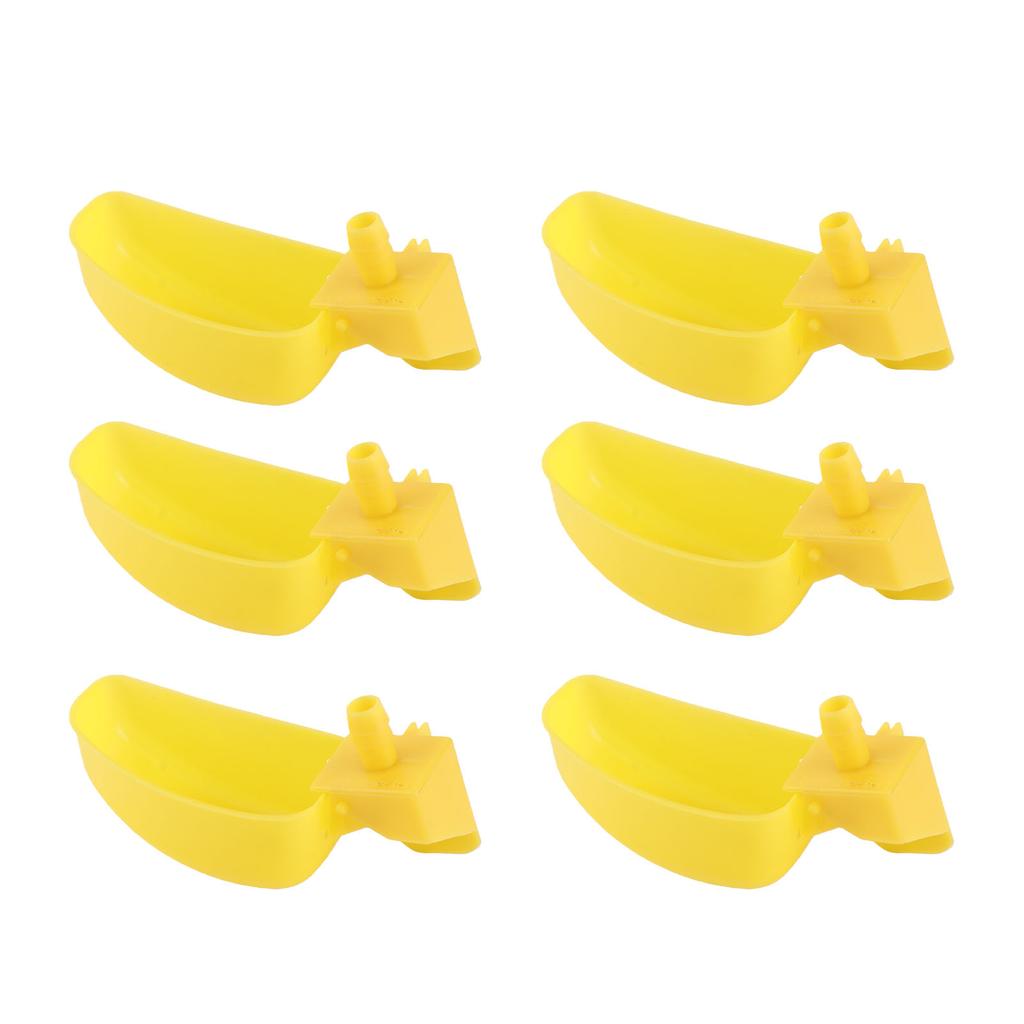 10Pcs Automatic Waterers Yellow Drinking Cups Bowl for Quail Chicken Birds Large Size
