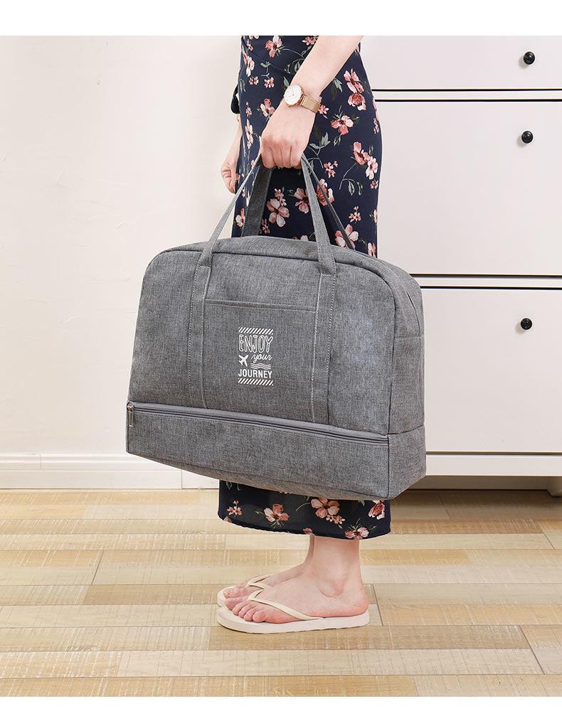 Trolley Sleeve Travel Bag: Portable, Waterproof, Unisex, Wet/Dry Separation, Fitness Equipment Wash Bag