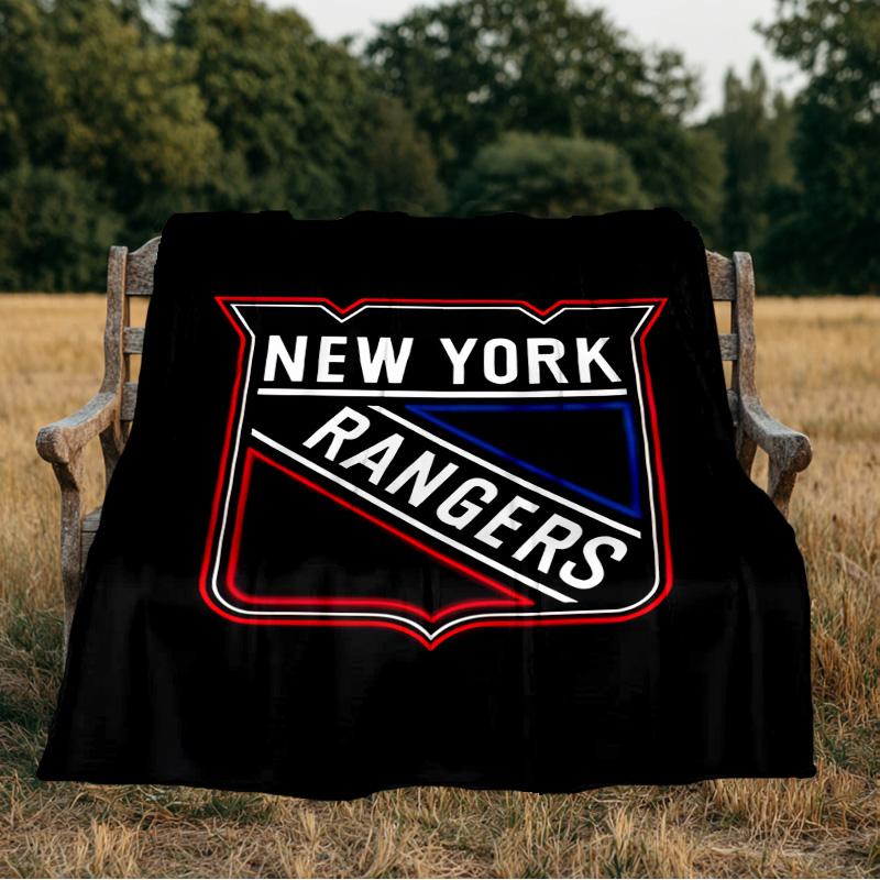New York Crest Blanket Flannel Throw for Sofa, Indoor, Camping, Living Room, Office, Chair, And Bed Soft Birthday Gift