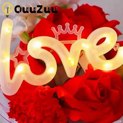 LED Love Luminous Lamp Romantic Confession Night Lights Happy Birthday Wedding Valentine Decoration Lamp Festive Party Supplies