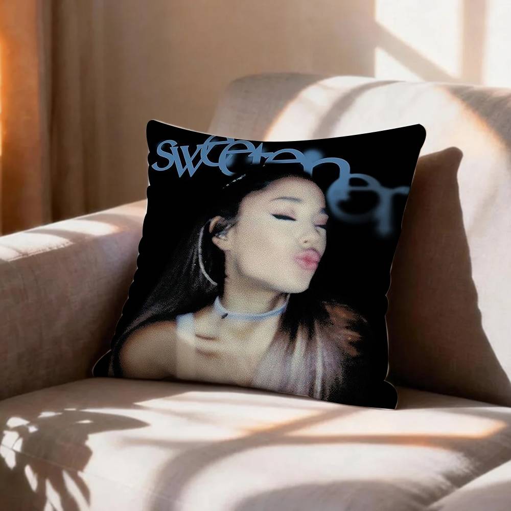VVintage Retro AAriana Grande Pillow Case Pattern Printed Pillowcase For Living Room Sofa Cushion Cover