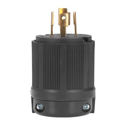 Prise Industrielle 4 Broches Contacts en Laiton Prise Mâle à Verrouillage Connecteur Standard US 120/208V 20A