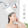 Fixed Shower Head - High Pressure 6 Inch Full Chromed Plastic Round Rain Shower with Adjustable Swivel Joint Ball for Bathroom