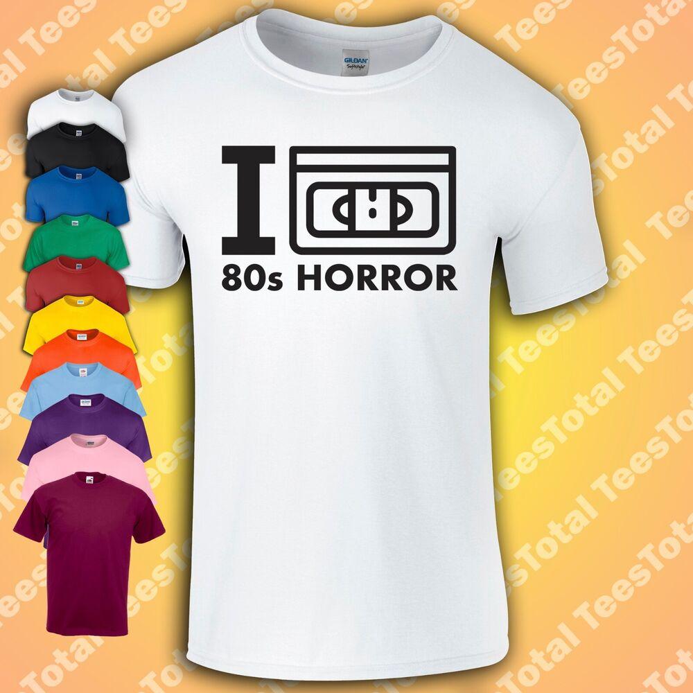 

I Love 80s Horror T-Shirt | Retro | 80s | Cult | Geek | Nerd | ScI fi XL