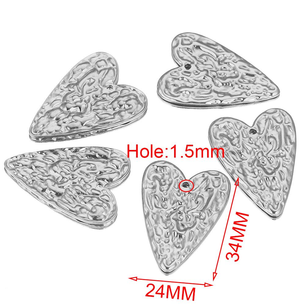 5 szt. Stal Nierdzewna Zawieszki Serca Do Biżuterii Tłoczone Pozłacane Okrągłe Materiały Do Wyrobu Kolczyków Złącza Zawieszek Elementy DIY