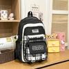 Schoolbag Junior High School Student Schoolbag Female Plaid Versatile High-value College Student Large-capacity High School Student Backpack Primary