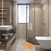 Bamboo bathroom mat, wooden, non-slip, natural rug, 40x60 cm