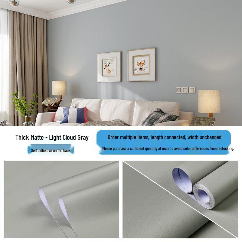 Industrial Style Dark Gray Mottled Texture Self-Adhesive Waterproof Wallpaper