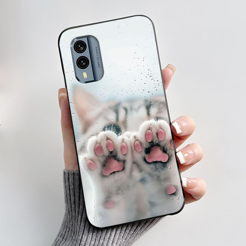 Casing For Nokia X30 5G Anti-scratch Bumper Soft Shell For Nokia XR21 Beautiful Brightly Colored Sunflower Pattern Black Case