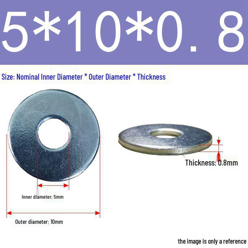 Galvanized Flat Metal Washer Spacer M3-M60