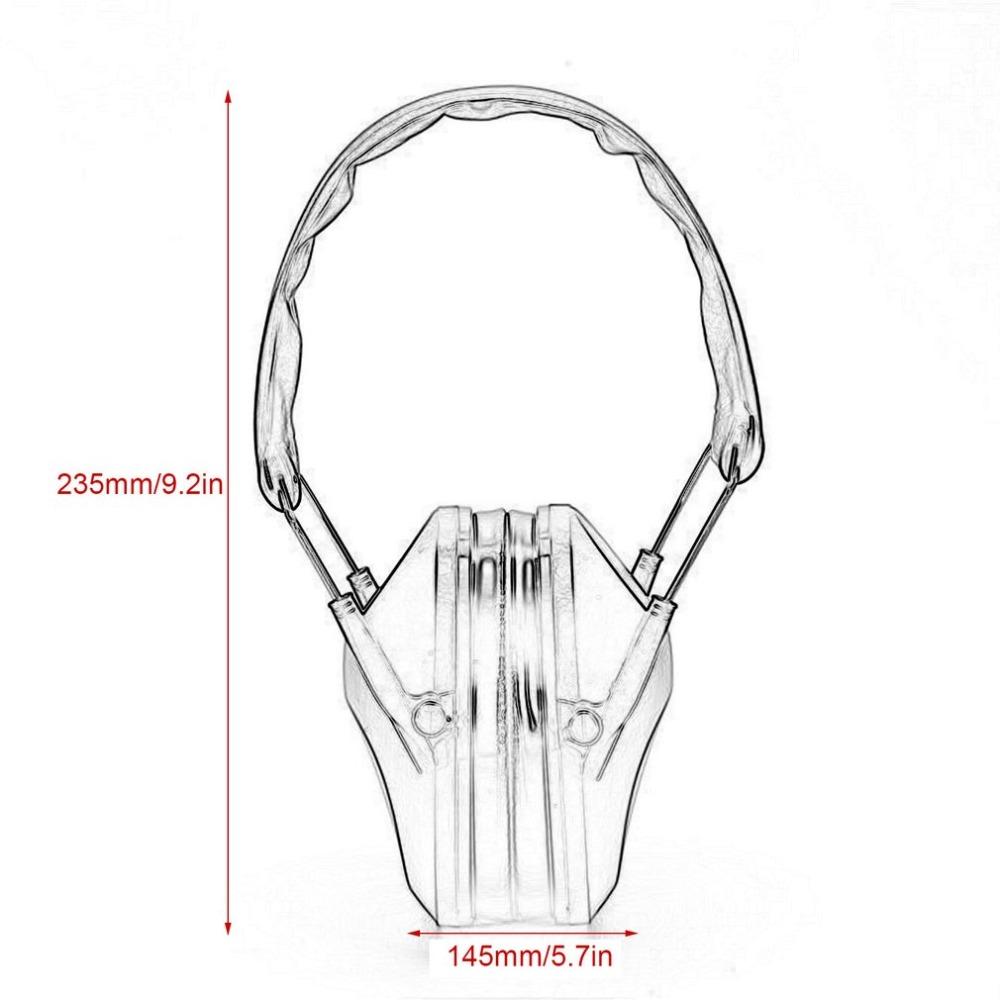 New TAC 6S Anti-Noise Audio Tactical Shooting Headphone Soft Padded Electronic Earmuff for Sport Hunting Outdoor Sports