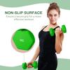2 x 5kg Hexagonal Dumbbells Weights Set with Non-Slip Grip for Home Gym Workout, Green