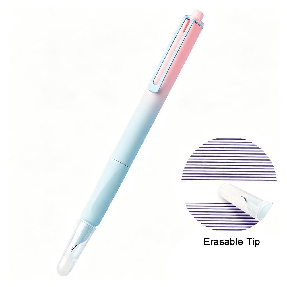 Replaceable Ink Magic Pen With Eraser Replaceable Ink Capsule Pen Press Fountain Pen  Stationery