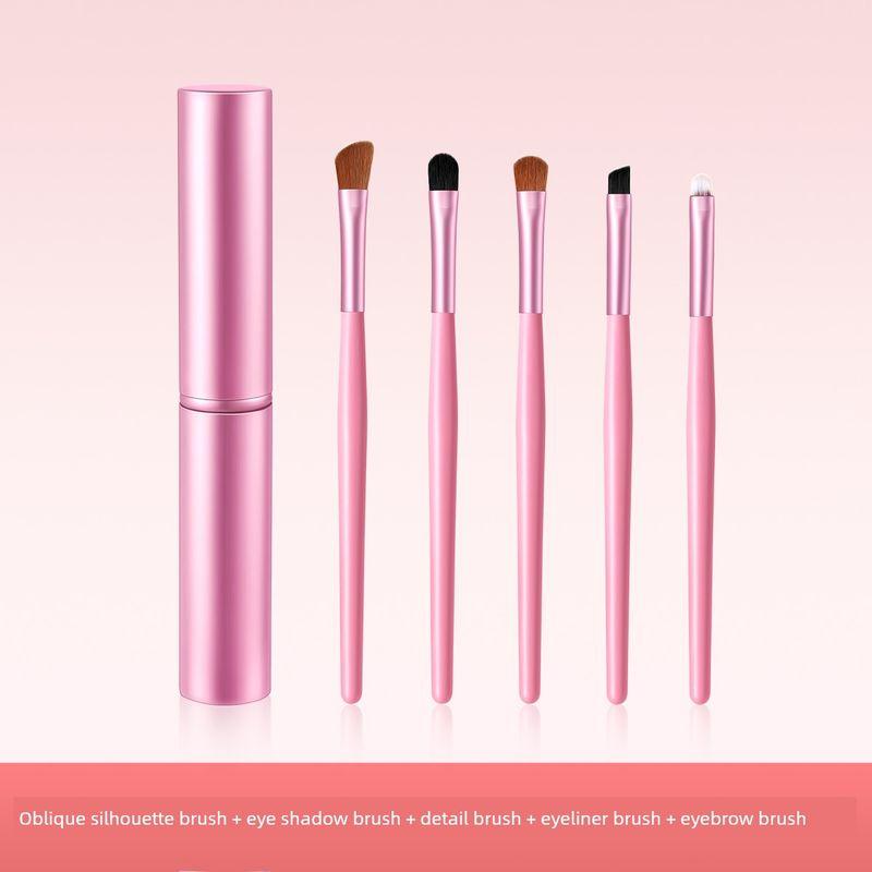 

Ouyizi Makeup Brush Set Portable Storage Box Soft-Bristled Eye Shadow Brush Contouring and Blending Nose Shadow Brush Full Set of Brushes [Animal Hair] Portable Eyeshadow Brush