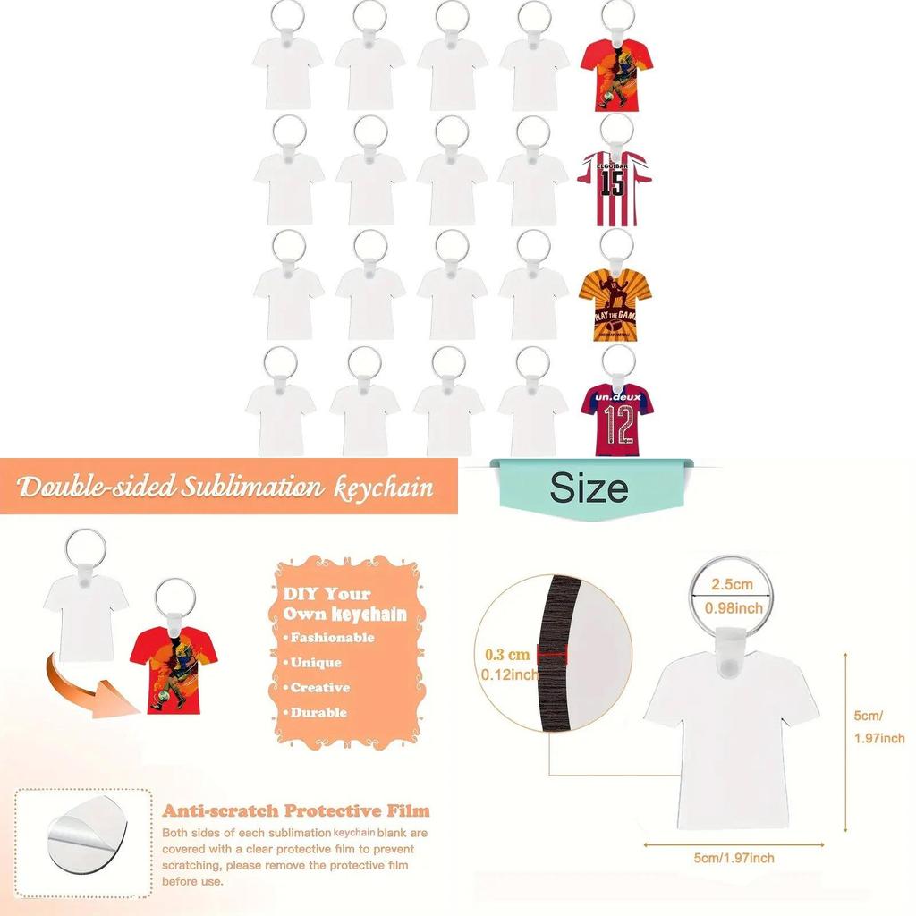 Keychain Blank Wooden Diy Heat Sublimation Gift For Wedding Party Decoration