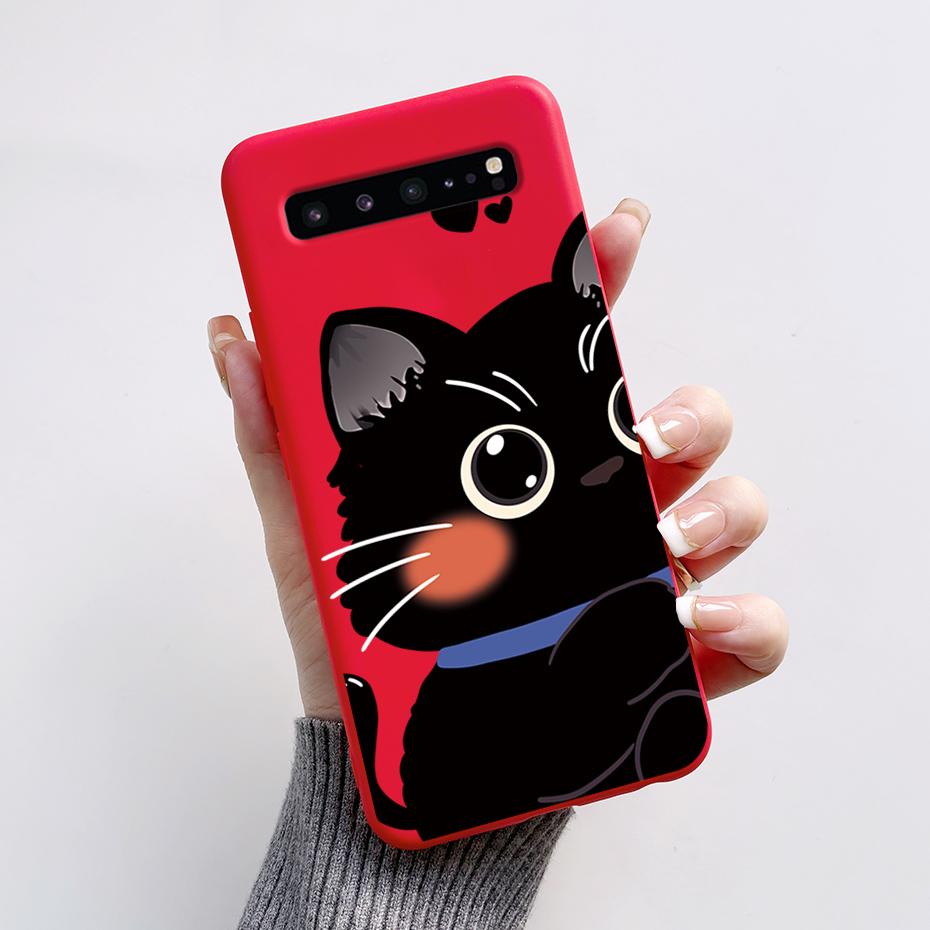 

For Samsung S10 5G Case Cute Panda Silicon Back Cover Phone Case For Samsung Galaxy S10 5G G977N S 10 5G Cases Soft Bumper Funda Samsung S10 5G