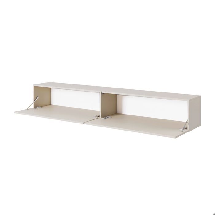 Meuble TV 2 Portes - BALEO - 200 Cm - Greige