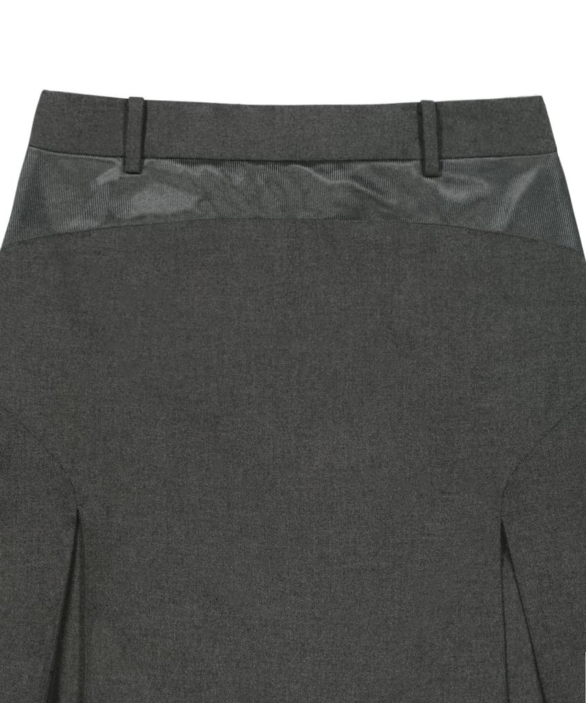 OJOS Pleated Jersey Skirt Pants / Gray