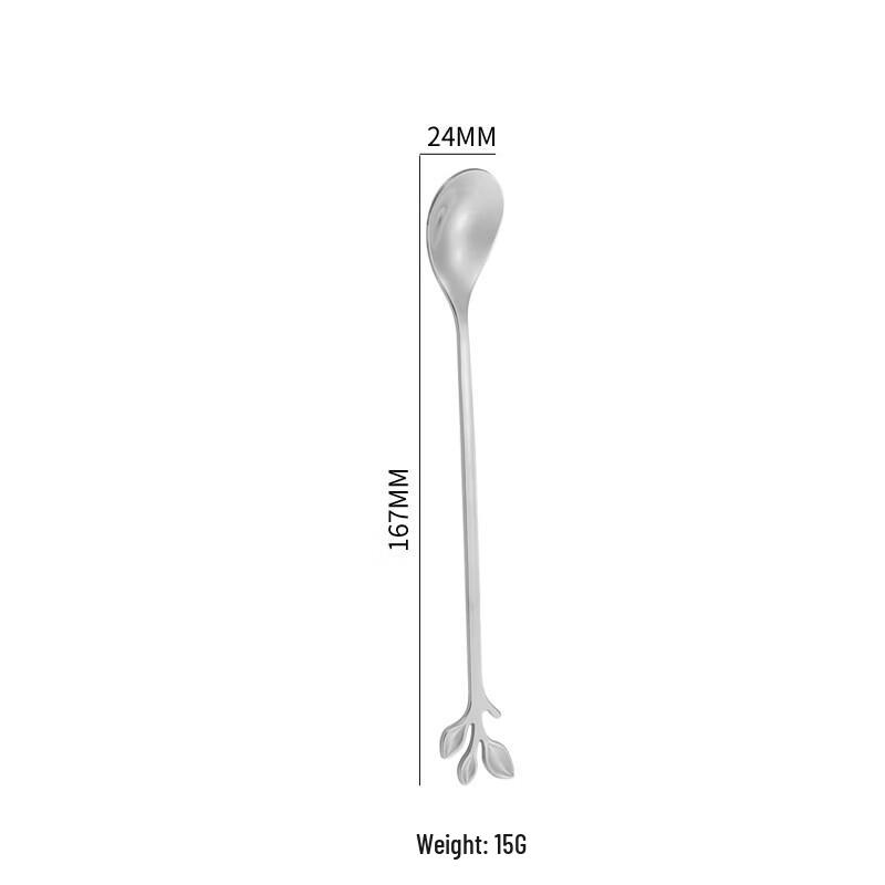 Abay Stainless Steel Leaf Design Spoon