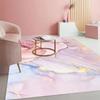 Pink Marble Ink Painting Pattern Non-slip Floor Mat Geometric Optical Doormat Living Room Decor Rug Bedroom Carpet Decoration