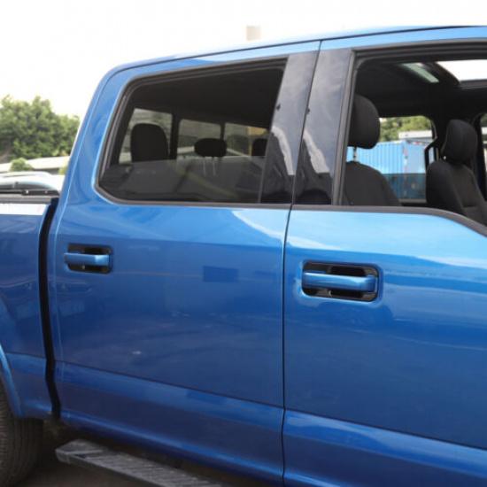 For F-150 ABS Black Exterior Door Handle Bowl Cover Trims for 2015-20 Ford F150