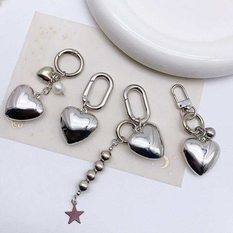 Eye Catching Key Chain Heart Pendant Keyring Bag Ornament Handcrafted Keychains