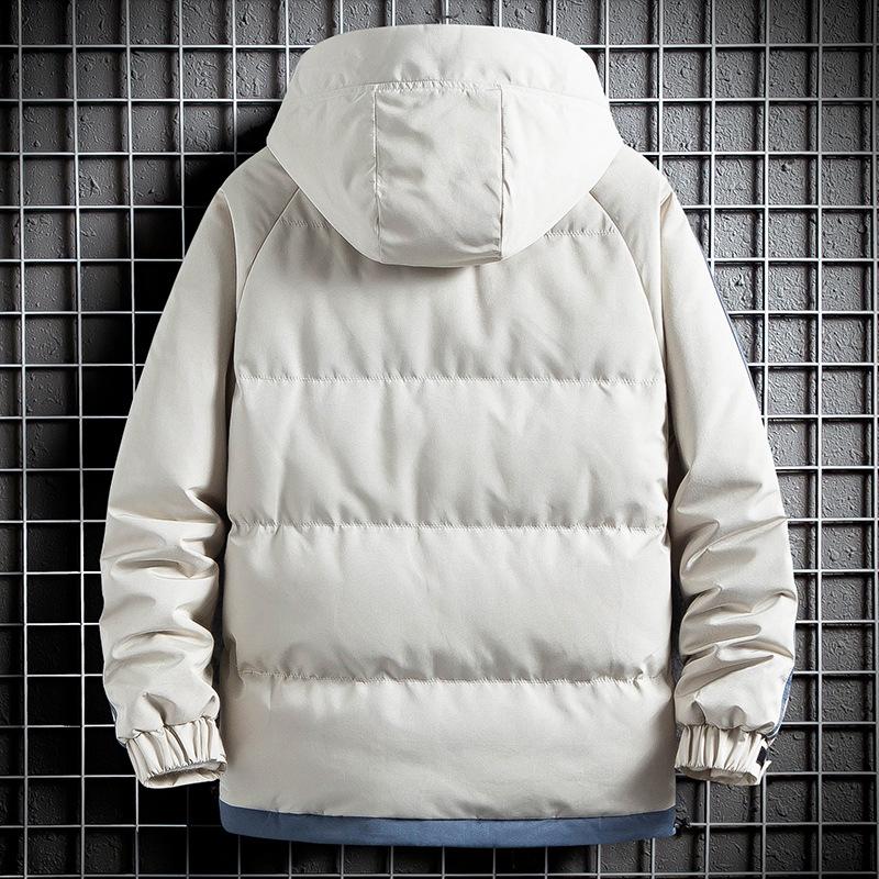 Vestiti di Cotone da Uomo Autunno e Inverno Nuovi Vestiti Imbottiti di Cotone Giovanili Versione Coreana Ampi Casual con Cappuccio Giacca da Uomo