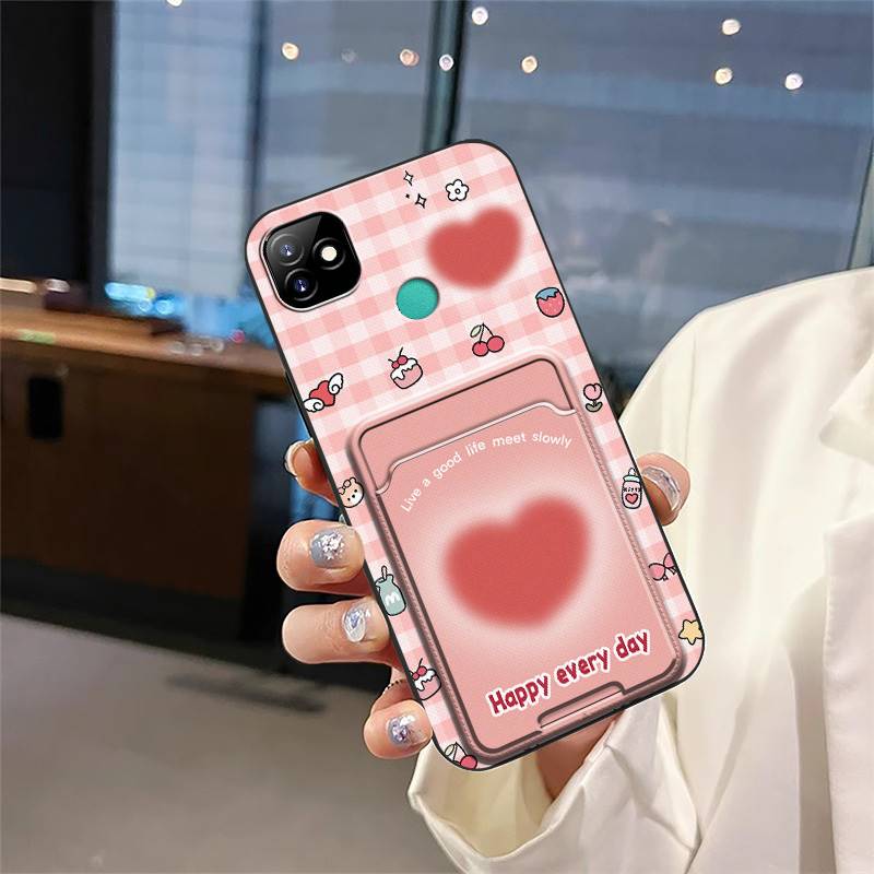 protective TPU Phone Case For Itel P36 Play/Vision1 Cover Dirt-resistant Waterproof Card sleeve Cartoon Graffiti Durable