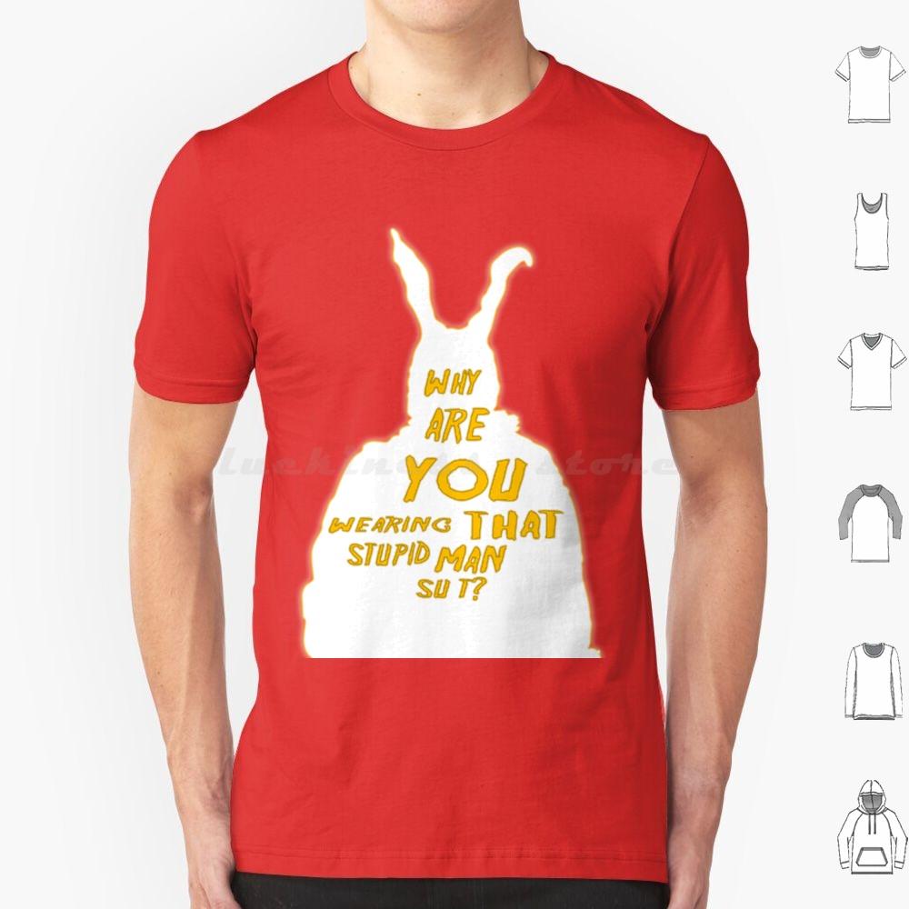 Donnie Darko T Shirt Cotton Men Women DIY Print Donnie Darko Frank The Bunny Horror Movie Halloween Rabbit Fantasy Comics S