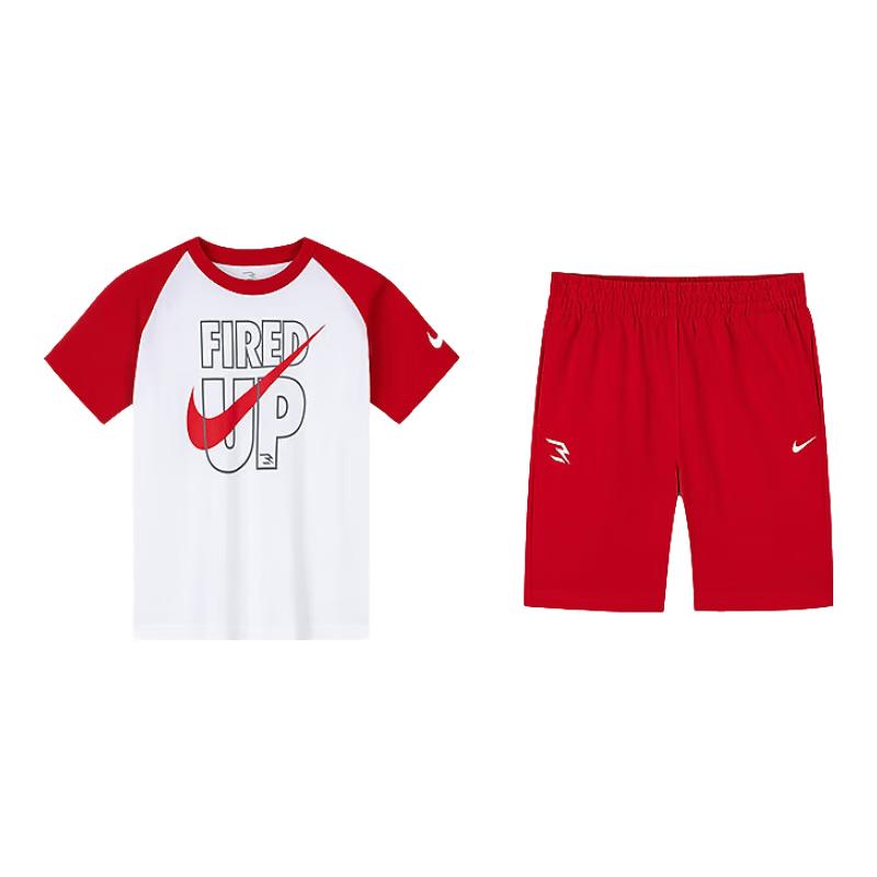 Nike Kids  Cotton Short Sleeve T-Shirt & Shorts Set XL
