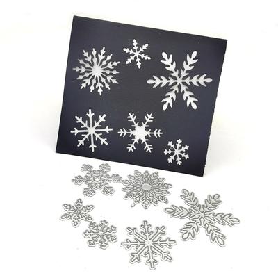 Snöflinga Vinter Jul Metall Skärformar För DIY Scrapbok Skärform Papperskort Präglad Dekorativ Hantverk Formklippt Ny