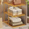 Efficient Metal Mesh Storage Rack Multi Tier Closet Shelf for Wardrobe