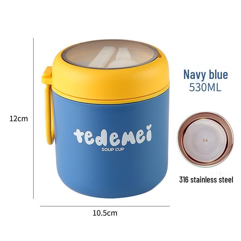 316 Stainless Steel Insulated Lunch Box and Soup Cup for Office Workers and Girls