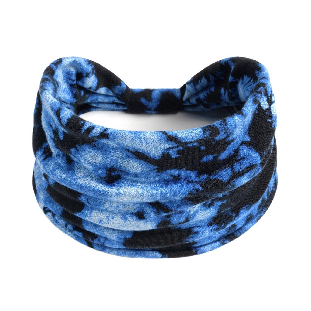 Bohemian Retro Print Yoga Headband: Wide African-Inspired Headscarf for Women