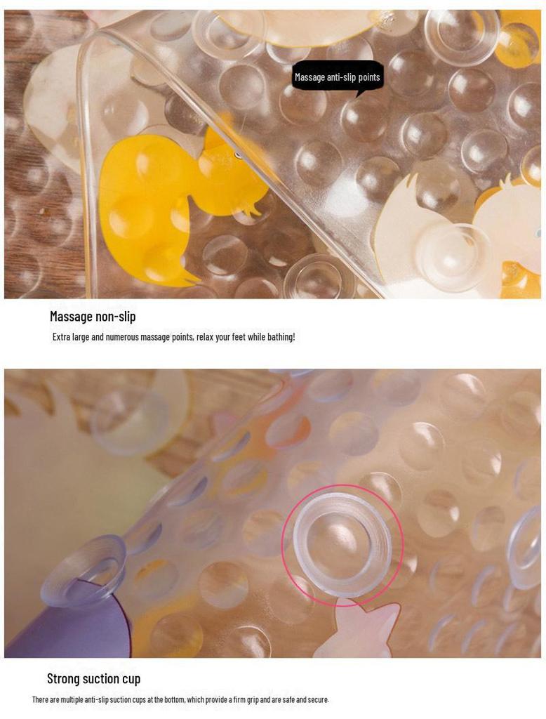 Children's Cartoon Anti-Slip Waterproof PVC Bathroom Mat