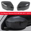 For Nissan Navara D23 NP300 2017- Car Sticker Rearview Side Mirror Cover Wing Cap Exterior Door Rear View Case Trim Carbon