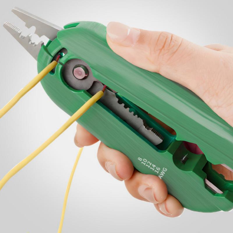 Multi-function Wire Stripper Electricians Cable Cutting Scissors Crimping Pliers Cable Cutter Crimper Tool Electrical Pliers