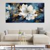 Blue White Flower Boho Large Size Long Poster Wall Art Canvas Modern Painting Print Picture Living Room Home Interior Decor