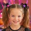 Kids Halloween Gift Ideas Spider Hair Clips for Girls Women, Cute Furry Barrettes, Stage Performance Ornaments Tinsel Fluffy Pom Accessory Parties
