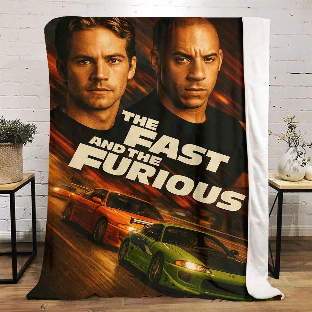Fast Furious Action Blanket Soft And Portable All Season Home Bed Sofa Blanket Office Travel Nap Break Warm Blanket