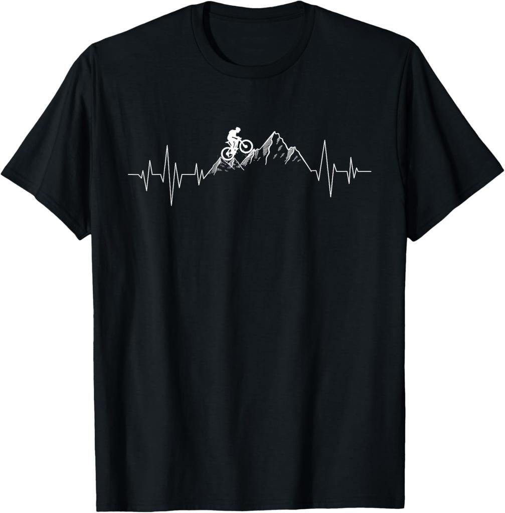 Mountain Biking  Cyclist Rider Bicycle Single Track Riding TShirt Customizable Graphic T Shirts Print on Demand Ropa Hombre