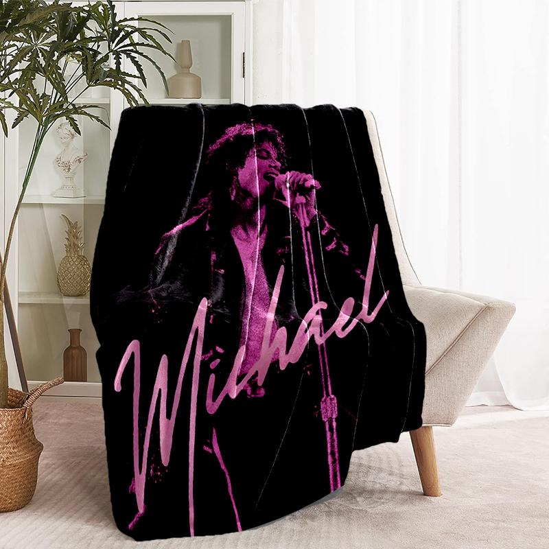 Coperta Stampata Michael Jackson - Morbida e Confortevole, per Camera da Letto, Viaggio, Divano, Decorazione Casa - Regalo di Compleanno Natale per Amico