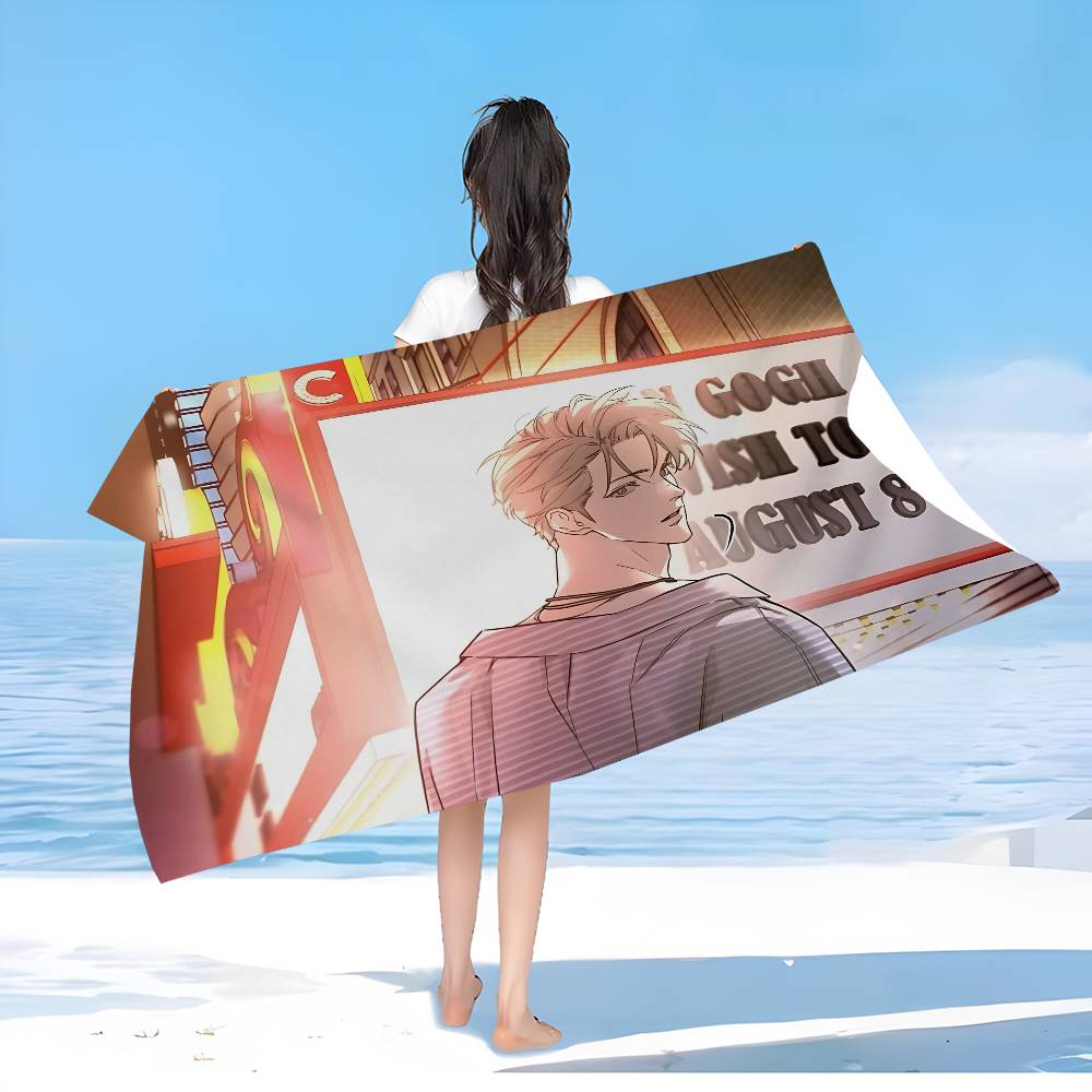 Nerd Project bl Anime Beach Towel Colorful Bath Towels for Girl Microfiber Quick Dry Custom Sand Free Beach Yoga Spa Gym Pool