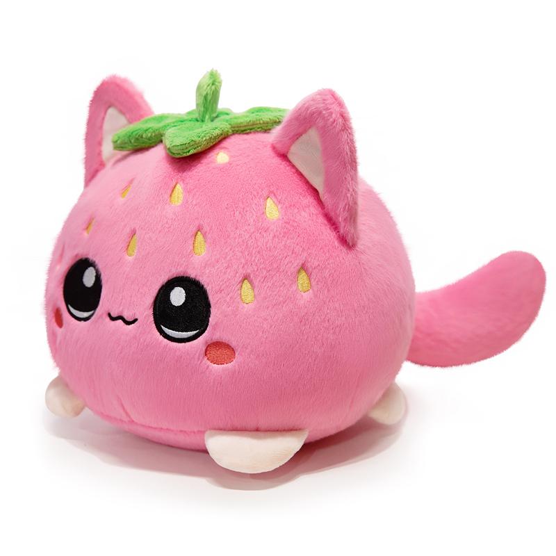 

Мила Полунична Кішка Плюшева Іграшка М яка Рожева Кішка Перетворюється на Полуничні Плюшки Мультяшний Подарунок на День Народження 10cm рожевий
