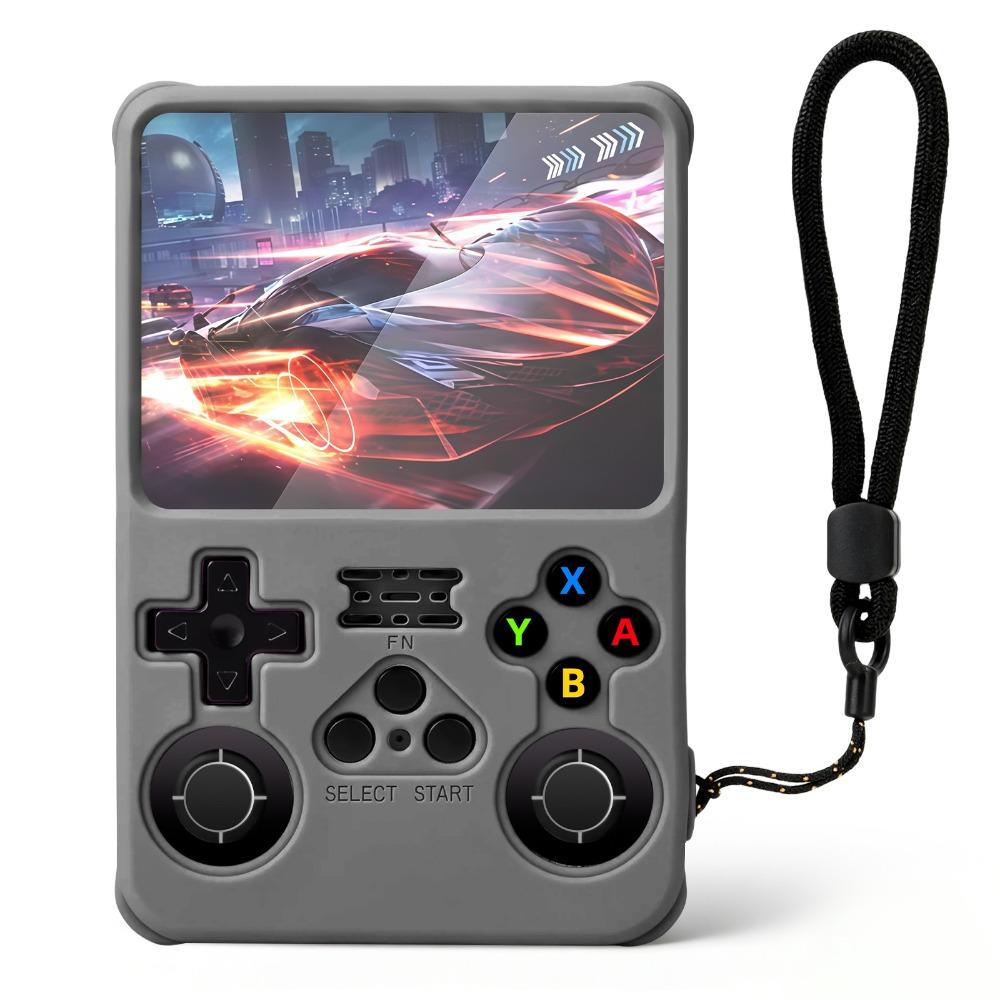 

with Lanyard Game Console Cover Silicone Sleeve Shell Soft Protective Case for R36S Accessories