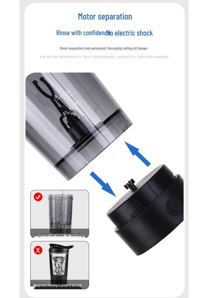 Electric Shaker Cup for Protein, Milk, and Coffee Drinks