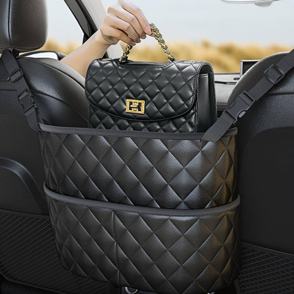 Car Seat Back Storage Bag Hanging Bag Multifunctional Storage Car Seat Tissue Box Storage Bag Car Interior Decoration Supplies